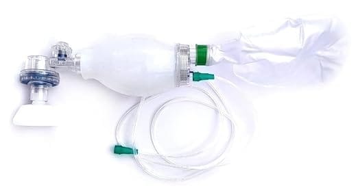 FAIRBIZPS Silicone Ambu Bag Manual Resuscitator for Infants (Neonatal) – 240ml Capacity with Size 0 Face Mask | Portable Emergency Ventilation Device