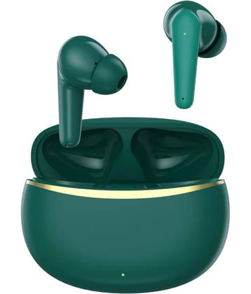 VEhop WOW PODS Bluetooth True Wireless (TWS) In Ear 30 Hours Playback Fast charging,Powerfull bass IPX4(Splash & Sweat Proof) Green