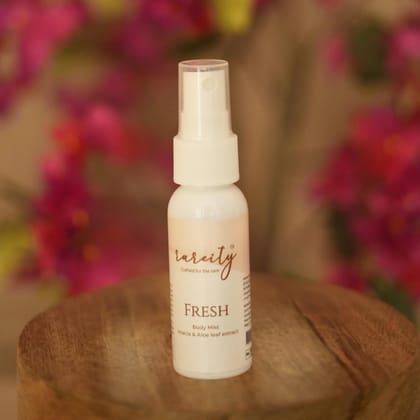 Rareity Fresh Body Mist | Infused with Acacia & Aloe Vera | Hydrating, Long-Lasting Natural Scent | Refreshing Daily Body Spray for Women