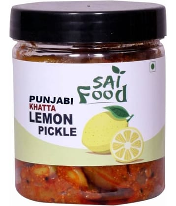 SAi Food PUNJABI Masalo Se Bana Sweet n Sour Premium Sweet Lemon Pickle Nimbu Ka Achar Pickle 250 g