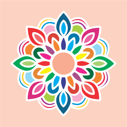 Reusable wooden Stencils Rangoli-21