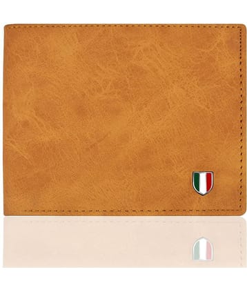 GIOVANNY Faux Suede Tan Casual Regular Wallet