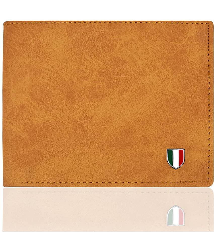 GIOVANNY Faux Suede Tan Casual Regular Wallet