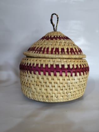 Moonj Grass Handmade Chapati Storage Basket
