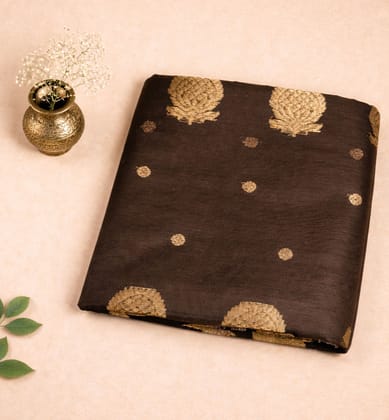Handloom Chanderi Silk Mercerized Cotton Saree with Meena Booti Handloom Chanderi Silk Mercerized Cotton Saree with Meena Booti