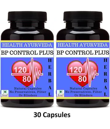 Health Ayurveda Bp Control Plus | Ayurvedic Bp Control Capsule 60 No.S Pack of 2