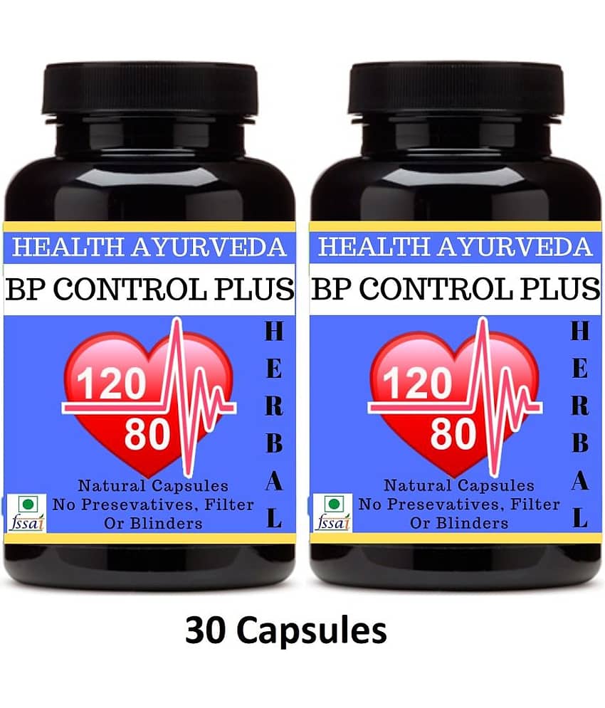 Health Ayurveda Bp Control Plus | Ayurvedic Bp Control Capsule 60 No.S Pack of 2