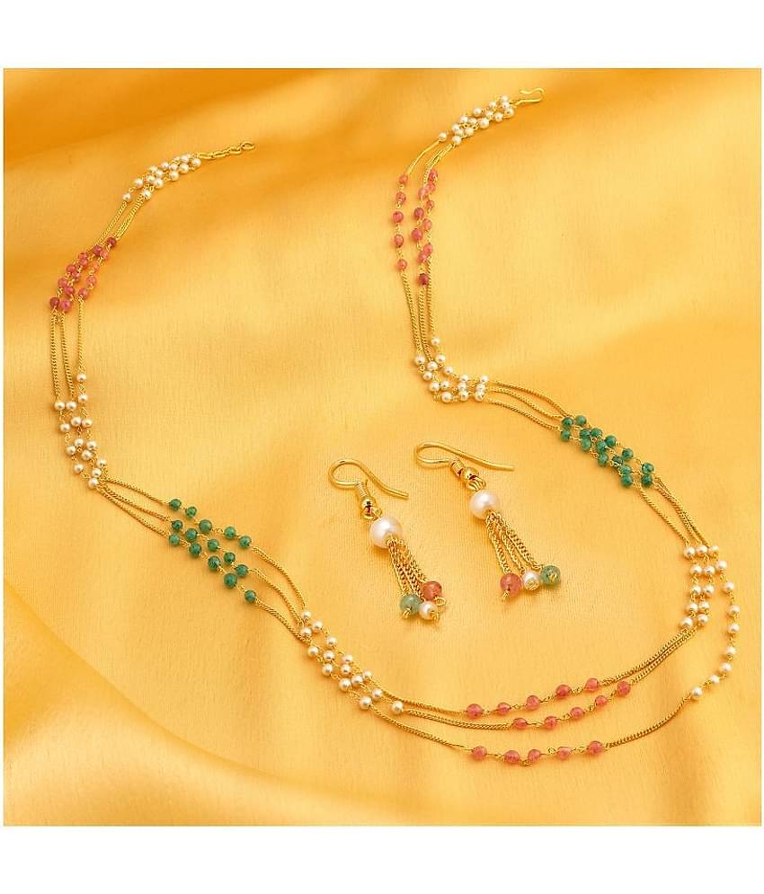 Sukkhi - Gold Alloy Necklace Set ( Pack of 1 )