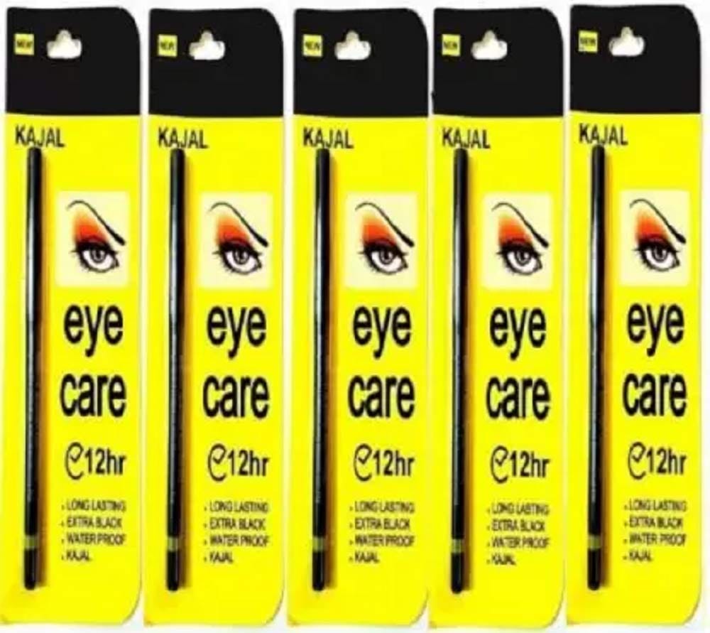 Elecsera Eye Care Kajal Long Lasting Extra Black Waterproof pack of 5 (Black, 5.25 ml) - Makeup - Eyes | Buy online on ZillyBuy