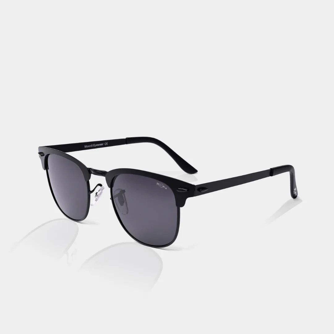 MOONX CLASSIC CLUB S1 – Polarised Clubmaster Sunglasses (Unisex)