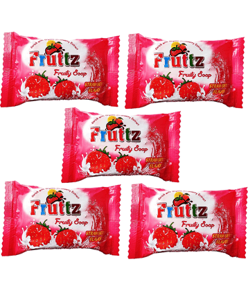 5 Soaps Strawberry Facial Bars Premium / Luxurious Soap with Essential Oils Soap 375 g Pack of 5