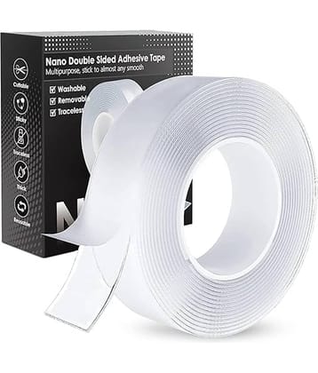 Eclet White Double Sided Nano Tape ( Pack of 1 )