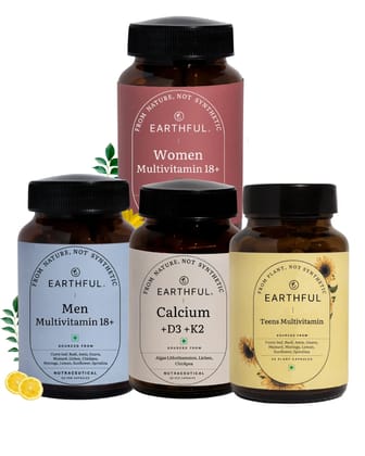 Earthful Complete Family Multivitamin & Bone Health Pack