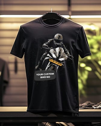 Rider's Pride: High-Quality Biker T-Shirts with Custom Number Plate-S / 1 - 799