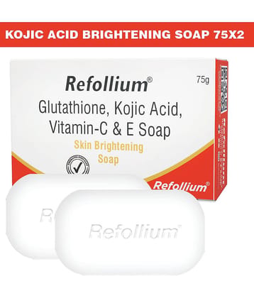Refollium Skin Whitening Glutathione Soap Brightening Soap Soap for All Skin Type ( Pack of 2 )