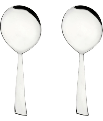 Cutlux Rice Server Stainless Steel Plain Serving Spoon Silver ( Pack of 2 )