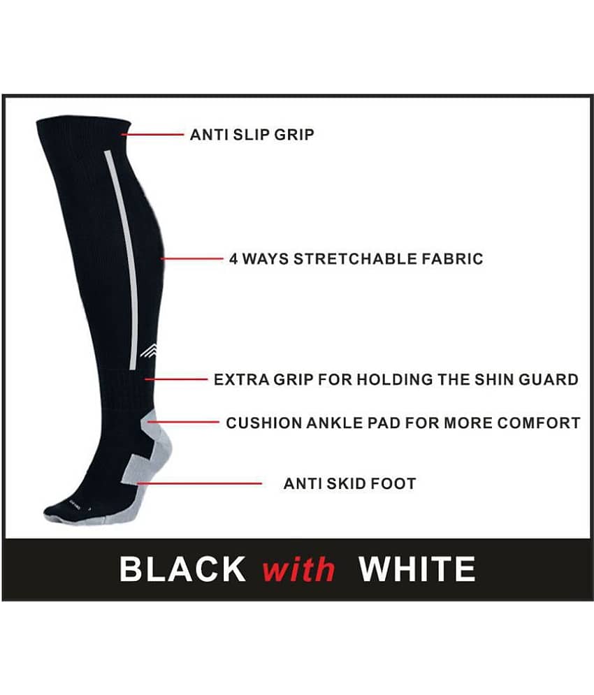 Zexer Sports Running Football Soccer Plain Long Socks Over Knee High Socks