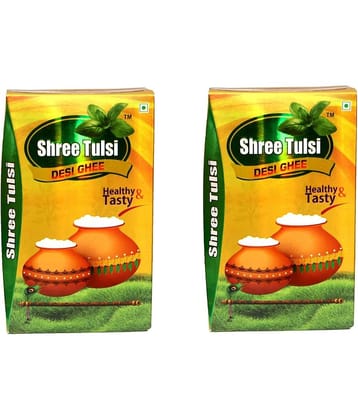 Shree Tulsi Pure Cow Ghee for Better Digestion and Immunity Ghee 500 mL Pack of 2