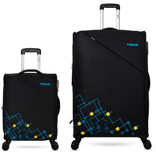 Timus Flash Plus Stylish Check-in Travel Combo Set 58 cm 78 cm Trolley luggage. Expandable Cabin Check-in