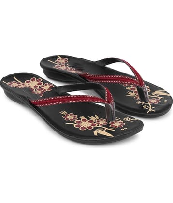 PENNEN Red Women's Thong Flip Flop