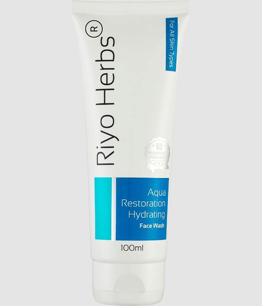 Riyo Herbs Aqua Restoration Hydrating Facewash | Face wash for dry skin | 100ml