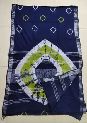 Cotton Linen saree with blouse