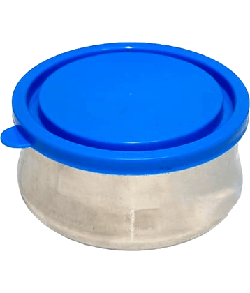 Dynore Belly Container Steel Silver Multi-Purpose Container ( Set of 1 )