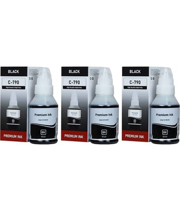 KALAR Ink 790 For 2000 Black Pack of 3 Cartridge for Use Pixma G1000, G2000, G3000 Printers