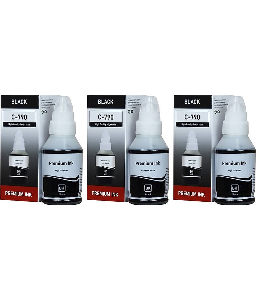 KALAR Ink 790 For 2000 Black Pack of 3 Cartridge for Use Pixma G1000, G2000, G3000 Printers