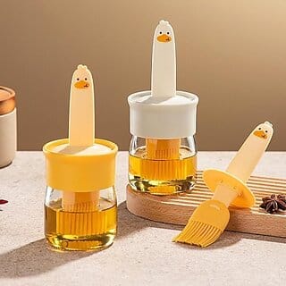 250ml Cooking Oil Dispenser with Leak-Proof Spout, Glass Bottle for Oil, Vinegar, and Sauces (Pack of 1)