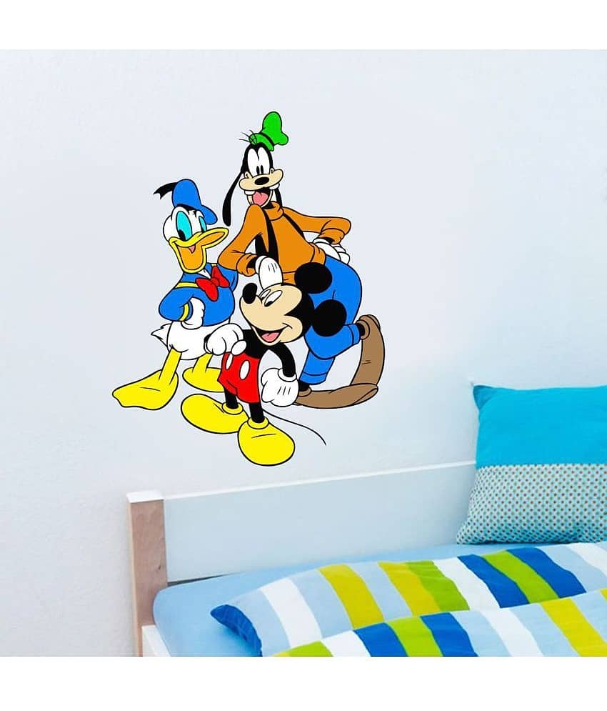Decor Villa Best Friend PVC Vinyl Multicolour Wall Stickers