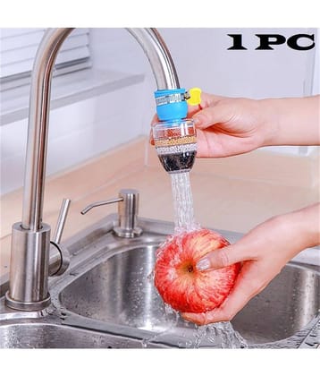 ZURU BUNCH Universal 6-layer Filtration Faucet Filter Nozzle Plastic (ABS) Kitchen Sink Tap (Sink Cock)