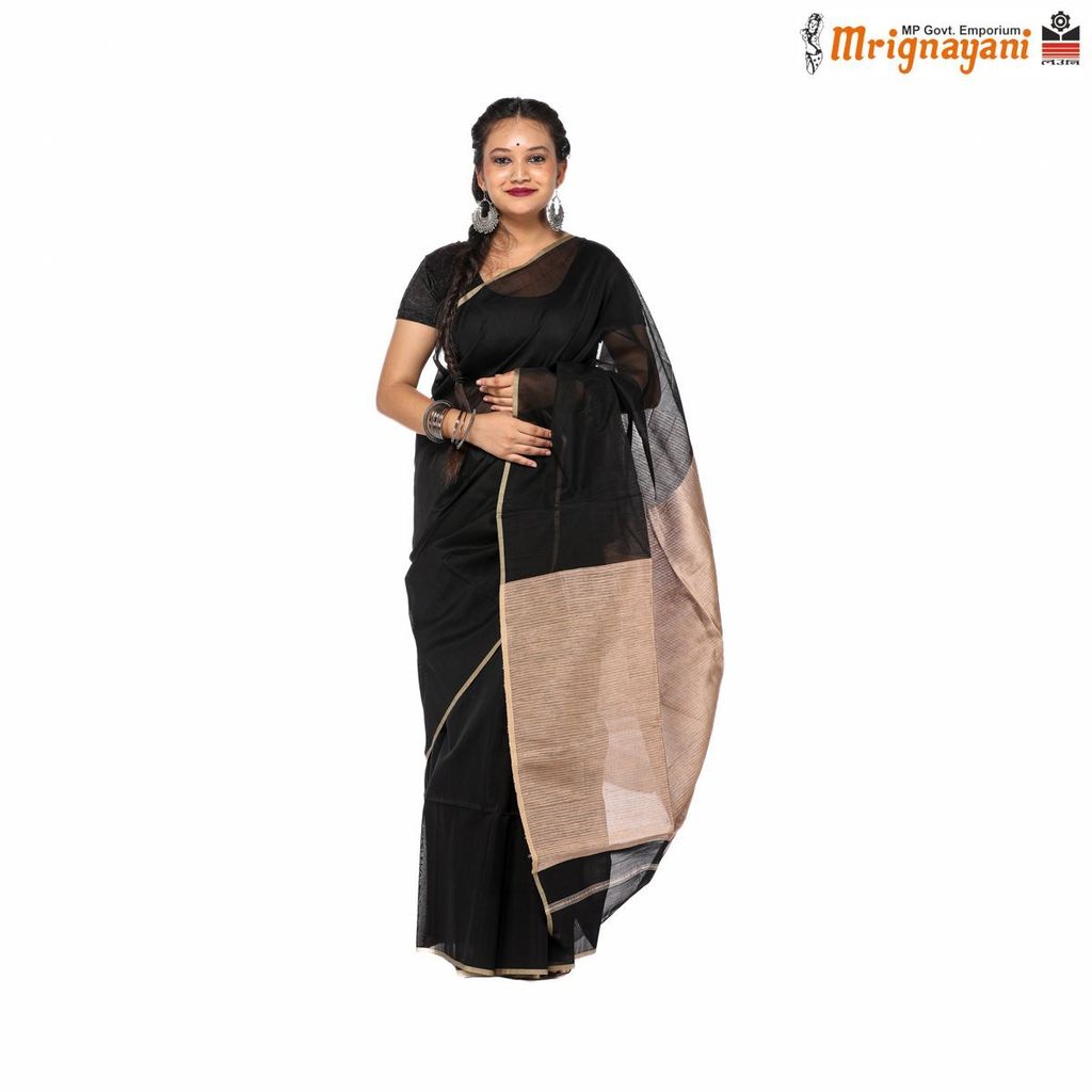 HANDLOOM MAHESHWARI SILK SAREE WITH BLOUSE(SKU - 3S0109180522, SAREE- 1295) - Sarees | Buy online on ZillyBuy