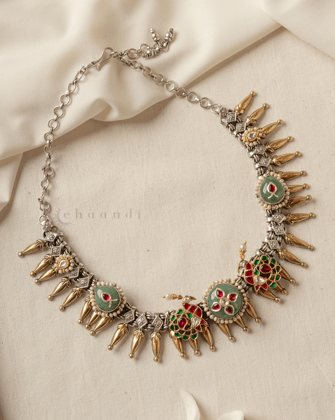 Gold Polish Silver Necklace CHN1633