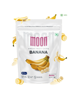 Moon Freeze Dried Banana Chips, 16 gm Moon Freeze Dried Banana Chips, 16 gm