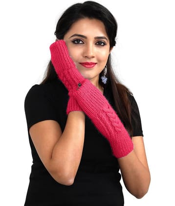 KC Store Women's Handmade Woolen Fingerless Gloves For Winters