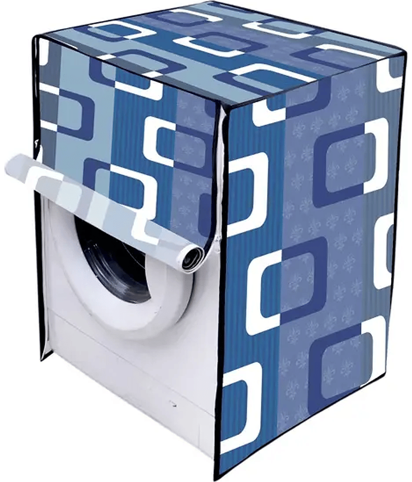 ENTICE Front Load Washing Machine Cover Compatiable For 8 kg - Blue