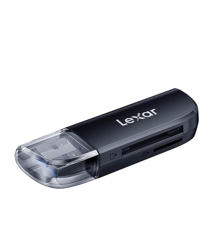 Lexar RW300 Dual Slot USB-A Reader, USB 3.2 Gen 1 Up to 104MB/s, USB-A for SD/MicroSD/SDHC/SDXC Camera Card Reader Adapter, OTG MicroSD Card Reader for PC/Laptop/Tablet