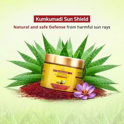 Kumkumadi Sunscreen – Ultimate Ayurvedic Sun Protection for Healthy and Youthful Skin-100gm / in