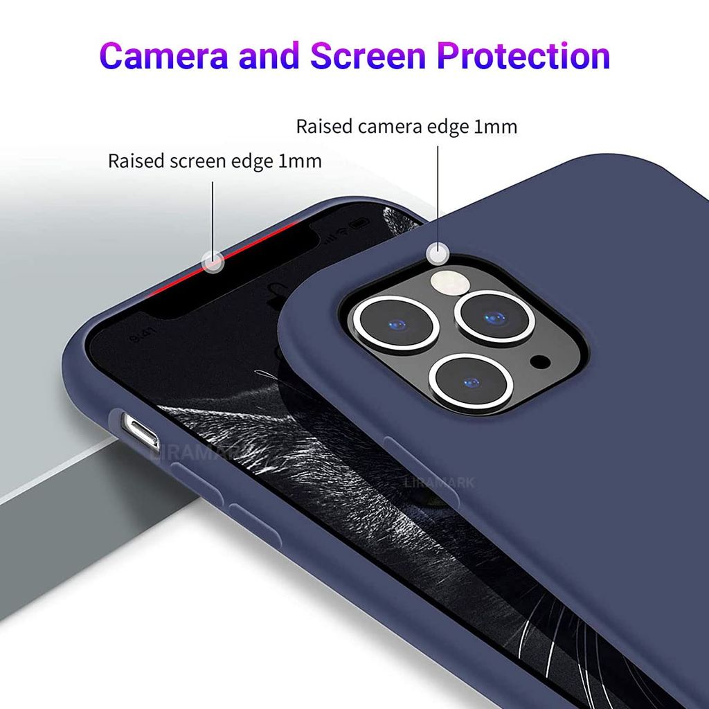 LIRAMARK Liquid Silicone Soft Back Cover Case for Apple iPhone 11 Pro