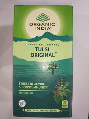 Organic India Tulsi Original Stress relieving & boost immunity 25teabags x 1.74g 