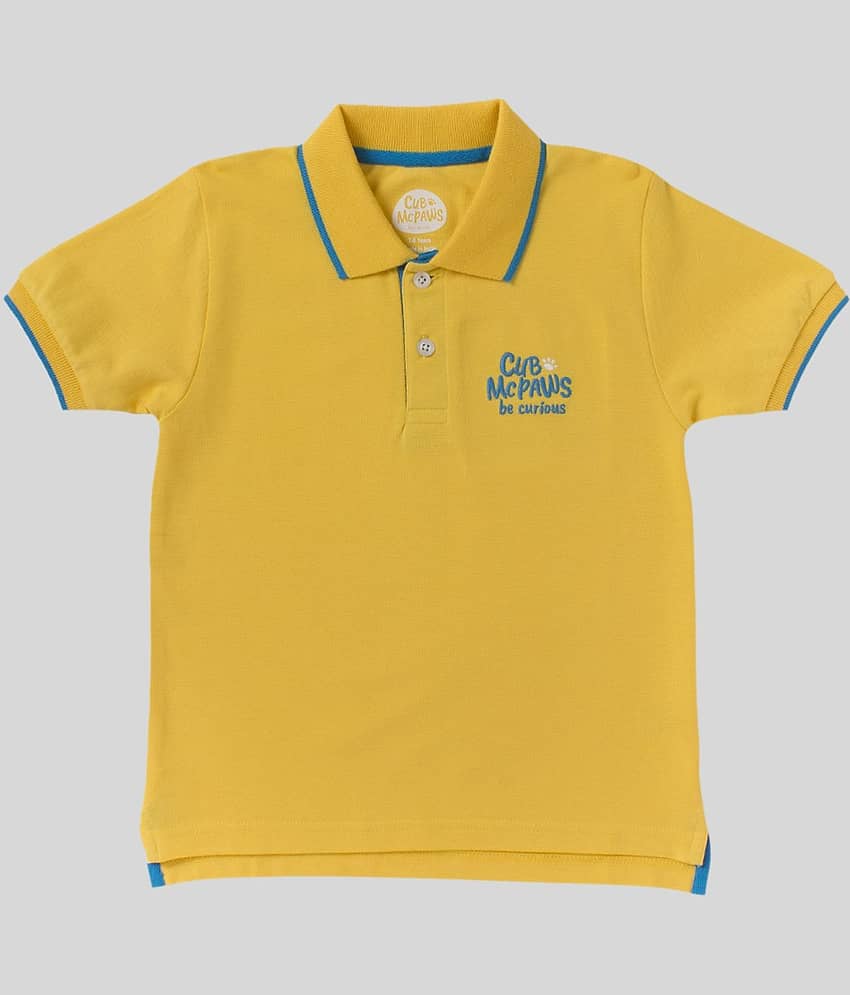 Cub Mcpaws Pack of 1 Boys Cotton T-Shirt ( Yellow )