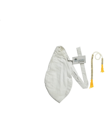 Hare Krishna Food For Soul Cotton White Plain Mala Jholi|Gomukhi Jaap Mala Bag | Japa Mala Bag/Gaumukhi 1 ( Pack of 1 )