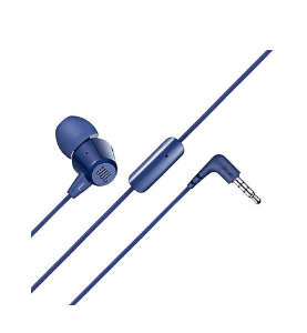 JBL T50HI in-Ear Wired Earphone with Noise Isolation Mic- Blue