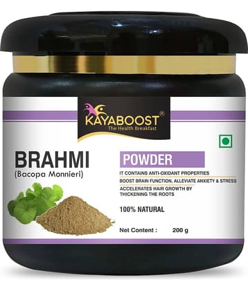 KAYABOOST Brahmi Powder For Eating, Liver, Skin Care, Brain, Immunity Booster (200 g)