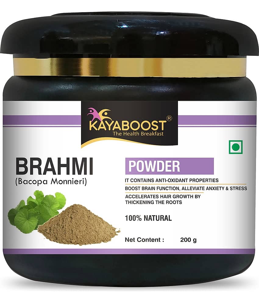KAYABOOST Brahmi Powder For Eating, Liver, Skin Care, Brain, Immunity Booster (200 g)
