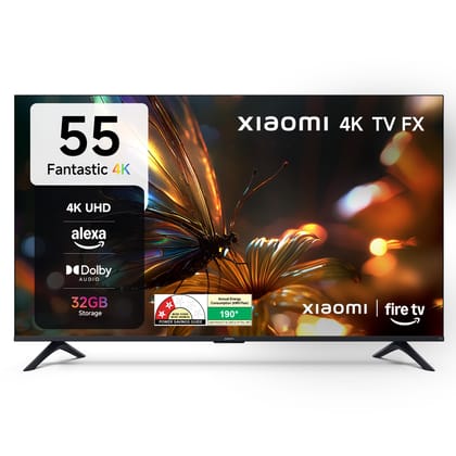 Xiaomi 138 cm (55 inch) FX Ultra HD 4K Smart LED Fire TV L55MB-FIN Xiaomi 138 cm (55 inch) FX Ultra HD 4K Smart LED Fire TV L55MB-FIN - black / 55 inches