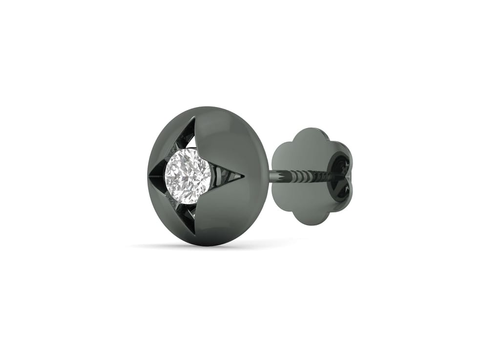 Radiant Starburst Ear Stud For Him (1 Pc Only)