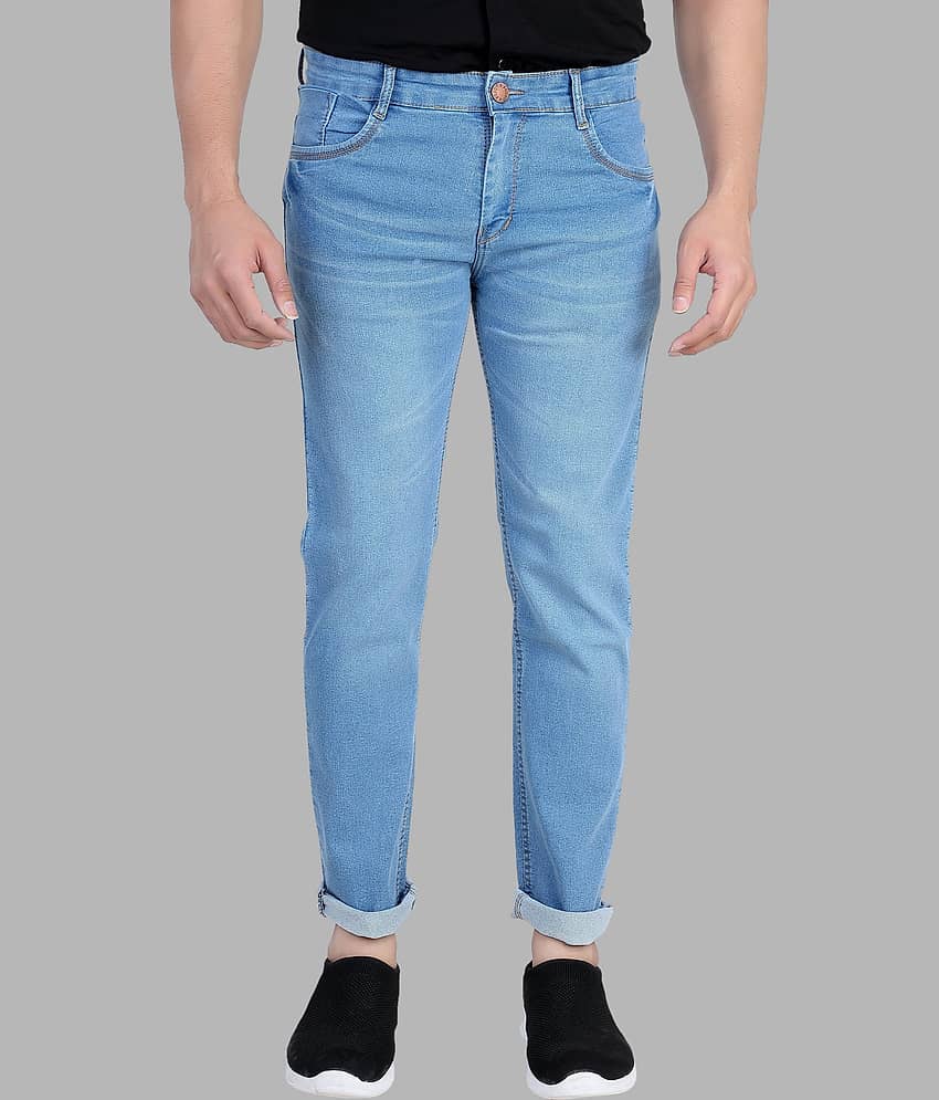 RAGZO - Light Blue Denim Slim Fit Men's Jeans ( Pack of 1 )