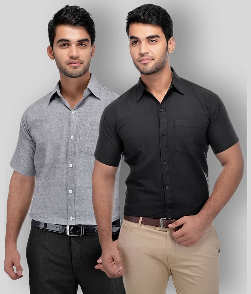 DESHBANDHU DBK - Multicolor Cotton Regular Fit Men's Casual Shirt ( Pack of 2 )